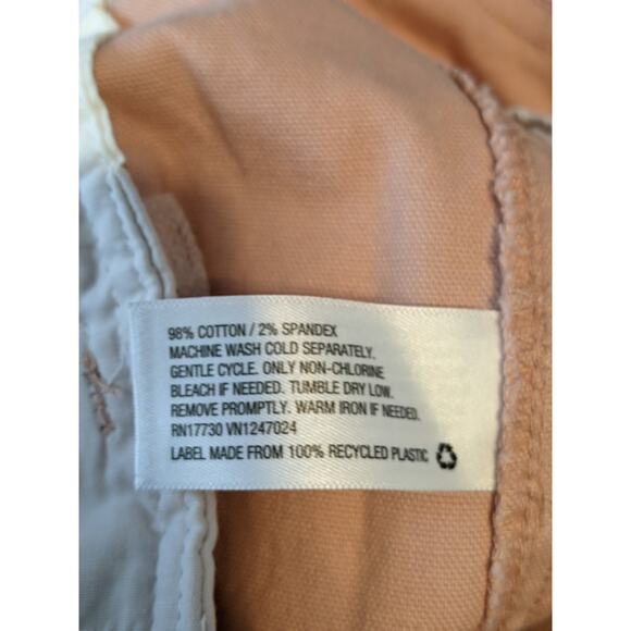 A New Day Wide Leg Pants High Rise Cropped Coral Pink 12 Relaxed Fit Everyday - Picture 8 of 9